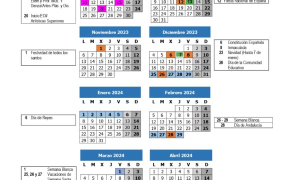 Calendario Escolar 2023/24