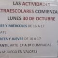 Inicio Actividades Extraescolares